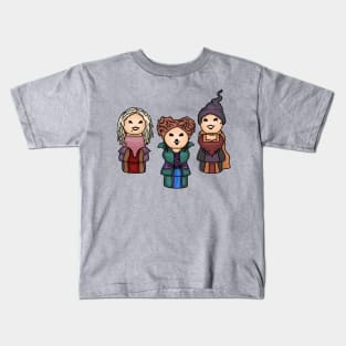 Three Hocus Pocus Little Witches Kids T-Shirt